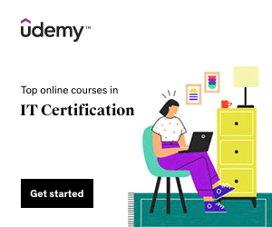 Udemy IT certification ad